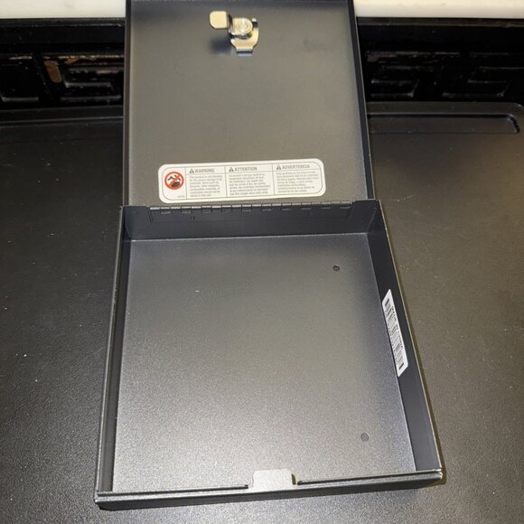 SentrySafe Square Portable Metal Lock Box Compartment NO Key - Picture 3 of 9